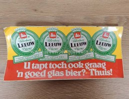 leeuw bier sticker u tapt toch ook